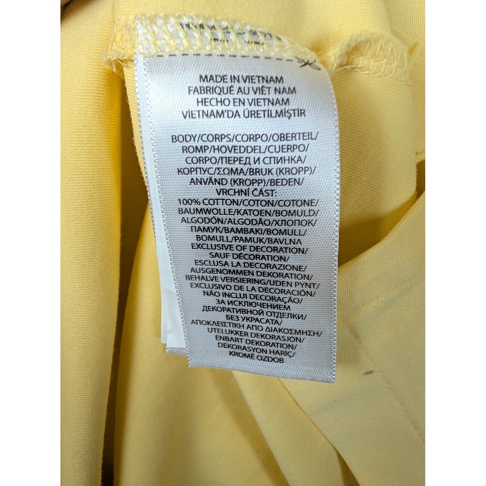 Polo Ralph Lauren Mens XL Yellow Short Sleeve Classic Fit Polo Shirt Cotton - Picture 4 of 8